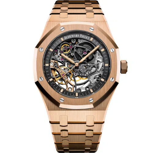 Audemars Piguet ROYAL OAK DOUBLE BALANCE WHEEL OPENWORKED PINK GOLD