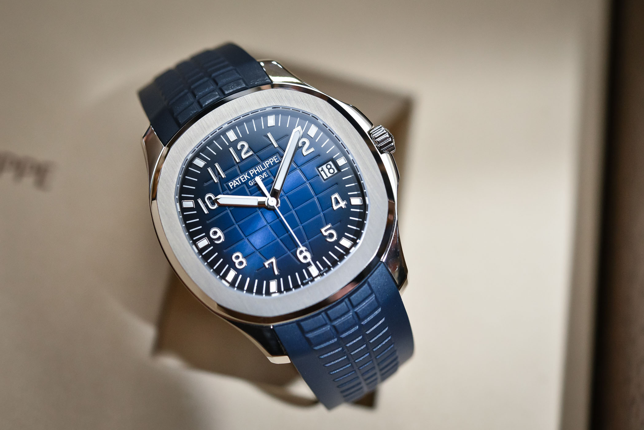 Aquanaut blue dial replica watch real photo visual reference