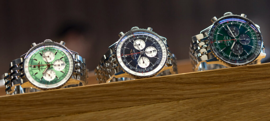 Breitling Navitimer size comparison visual reference