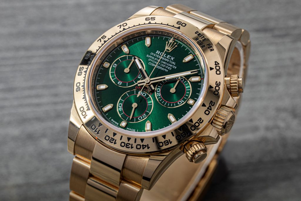 Daytona green dial replica watch real photo visual reference