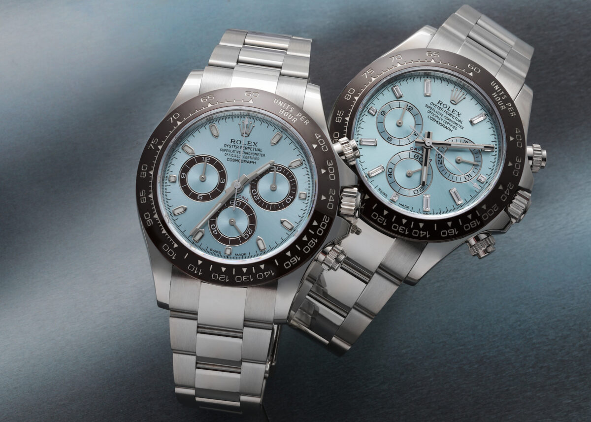 Rolex Daytona ice blue dial visual reference