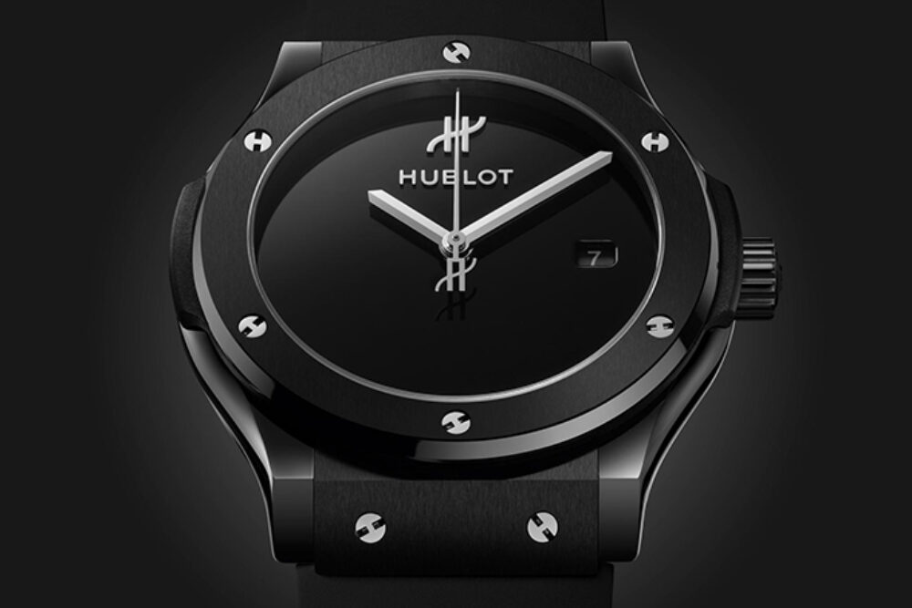 Ceramic and titanium-style sport replica watch reference