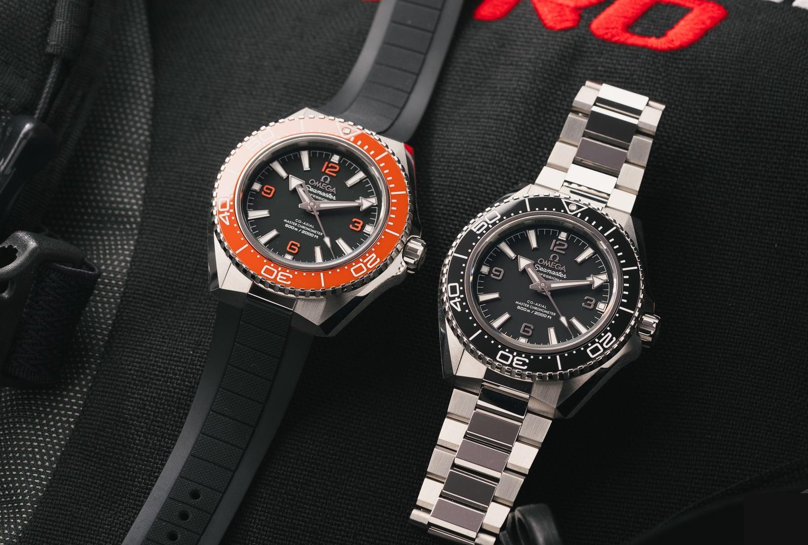 Omega Planet Ocean vs Seamaster Diver replica visual reference