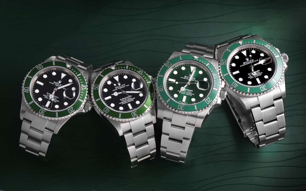 Submariner ceramic bezel vs aluminum style bezel replica comparison